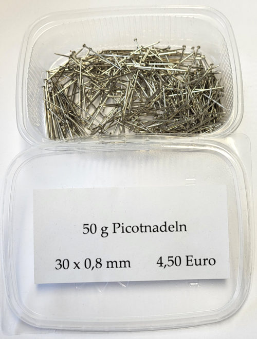 Picotstecknadeln, 30 x 0,8 mm, 50 gr