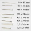 Picotstecknadeln, 30 x 0,8 mm, 50 gr – Bild 2